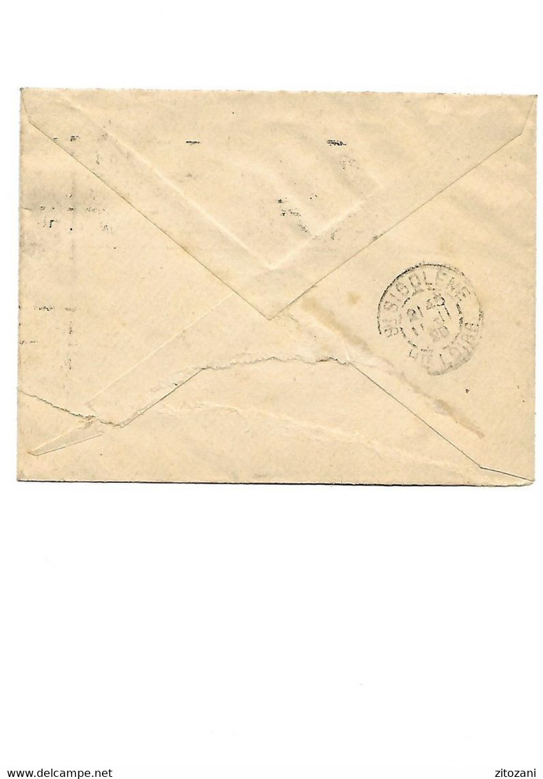 B98 Enveloppe PARIS GARE ST LAZARE 10-11-1920 Pour Chateau Du Villars SAINTE SEGOLENE Haute Loire Semeuse Fond Plein - 1877-1920: Semi Modern Period