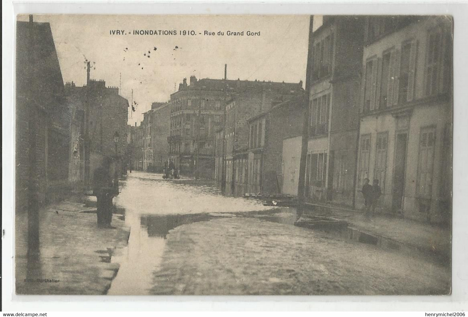 94 Ivry Sur Seine Inondations 1910 Rue Du Grand Gord - Ivry Sur Seine