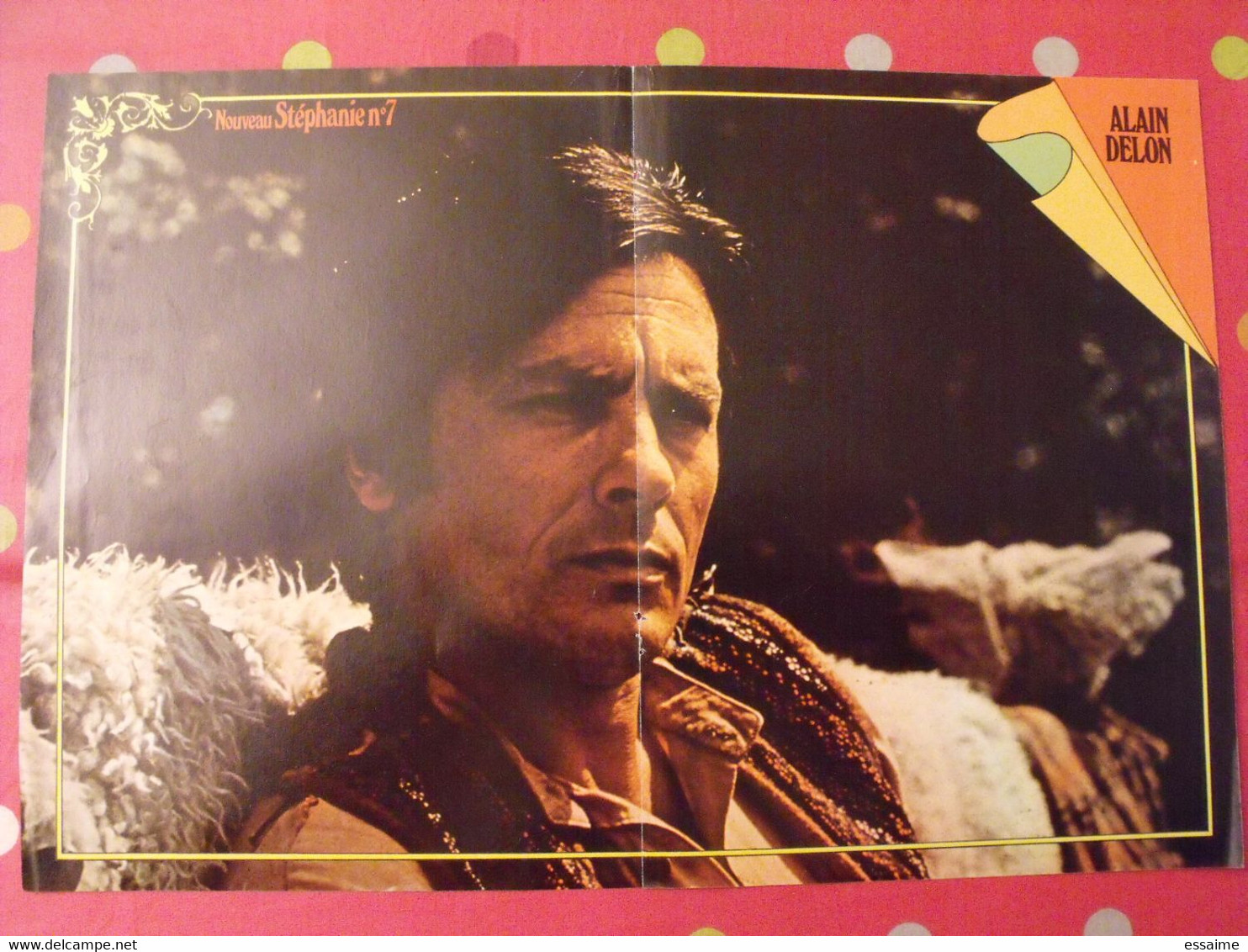 Poster De Alain Delon.  Vers 1974. Stéphanie N° 7 - Plakate & Poster