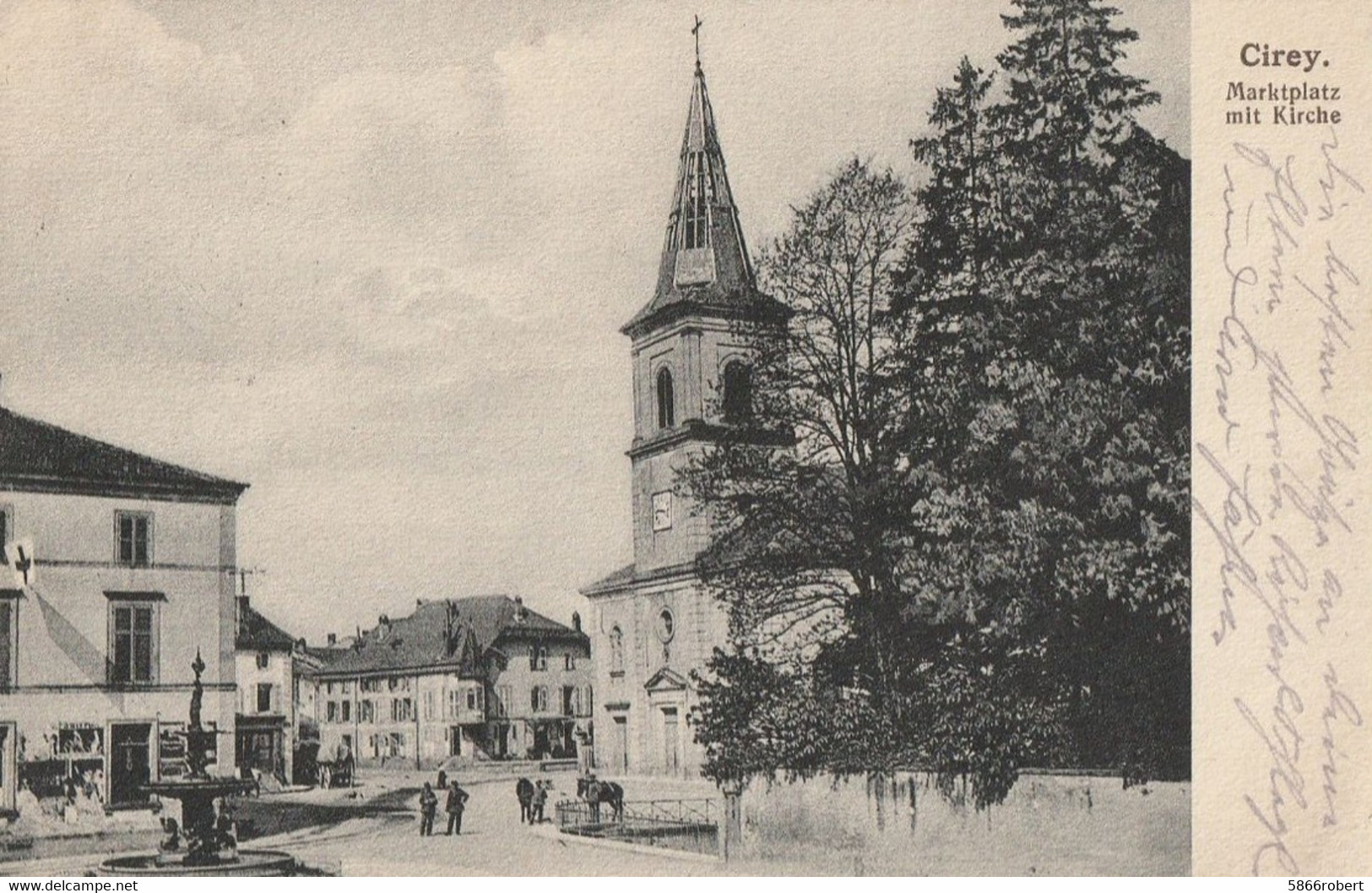 CARTE POSTALE ORIGINALE ANCIENNE : CIREY SUR VEZOUZE OCCUPATION  ALLEMANDE GUERRE EN 1916 ANIMEE MEURTHE ET MOSELLE (54) - Cirey Sur Vezouze