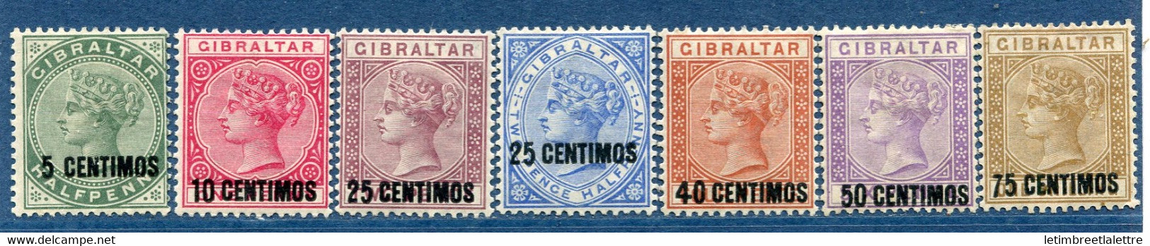 ⭐ Gibraltar - YT N° 15 à 21 * - Neuf Avec Charnière - 1889 ⭐ - Gibraltar
