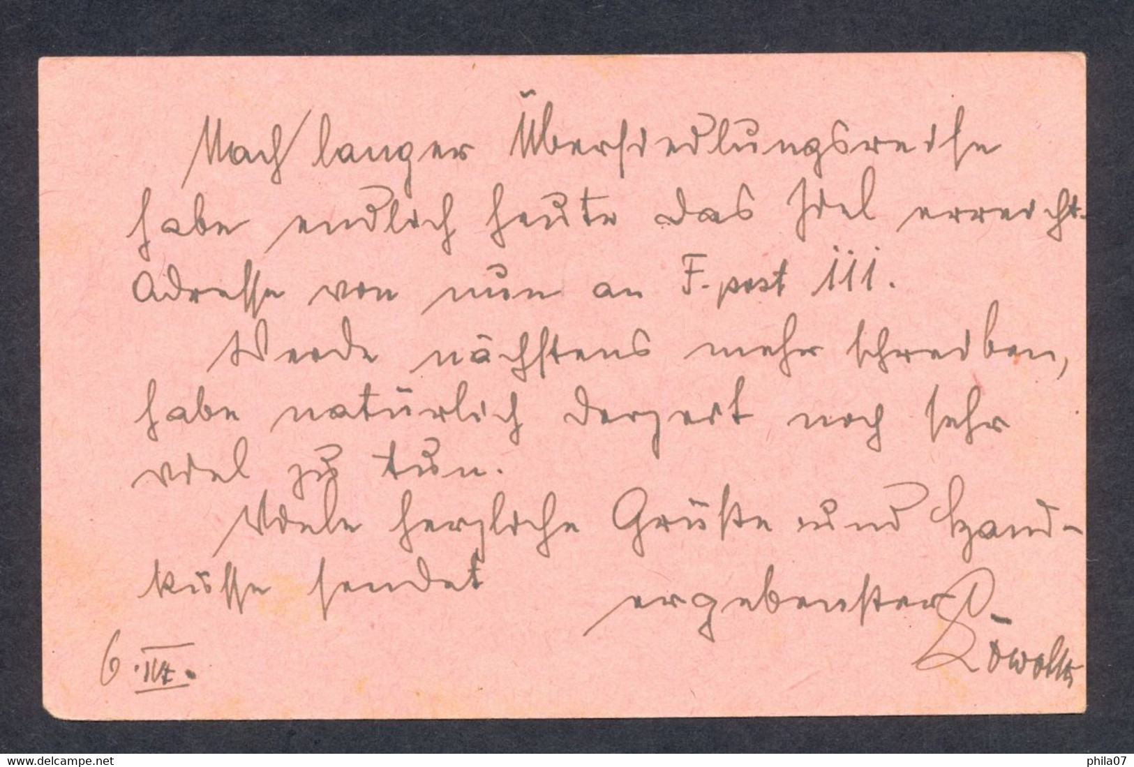 Austria WWI - Military Mail Card With Cancel K.u.K. Feldhaubitzregiment Nr. 7. - Other & Unclassified