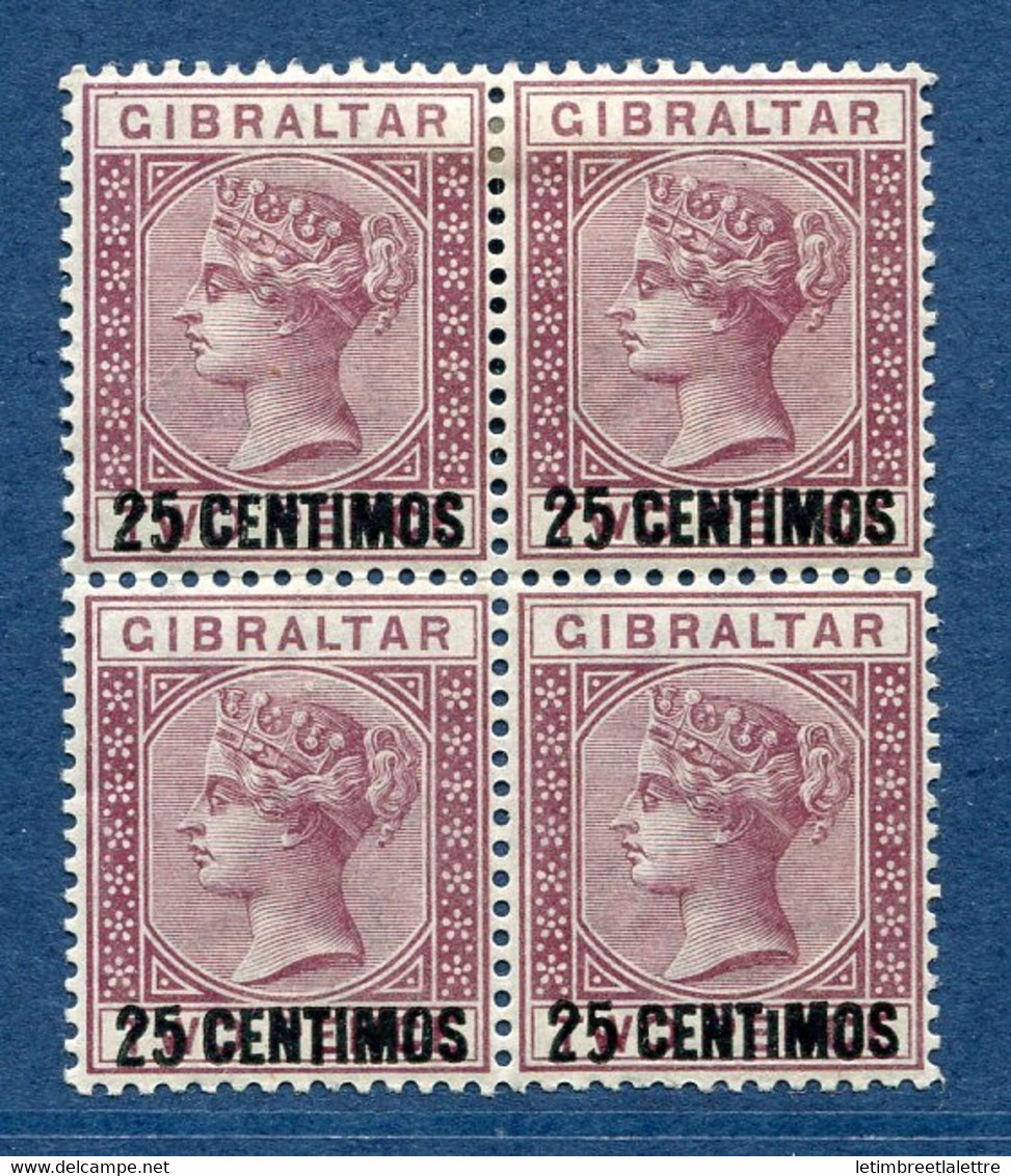 ⭐ Gibraltar - YT N° 17 ** - Neuf Sans Charnière - Charnière Sur Les 2 Du Haut - Variété Petit I En Bas à Droite - 1889 ⭐ - Gibraltar