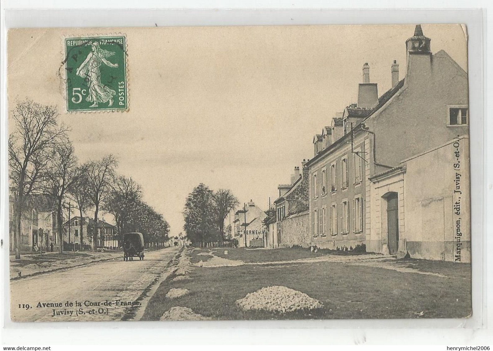 91 Essonne Juvisy Avenue De La Cour De France Ed Marquignon - Juvisy-sur-Orge