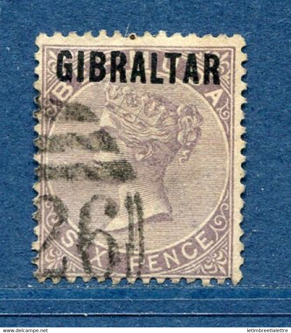 ⭐ Gibraltar - YT N° 6 - Oblitéré - 1886 ⭐ - Gibraltar