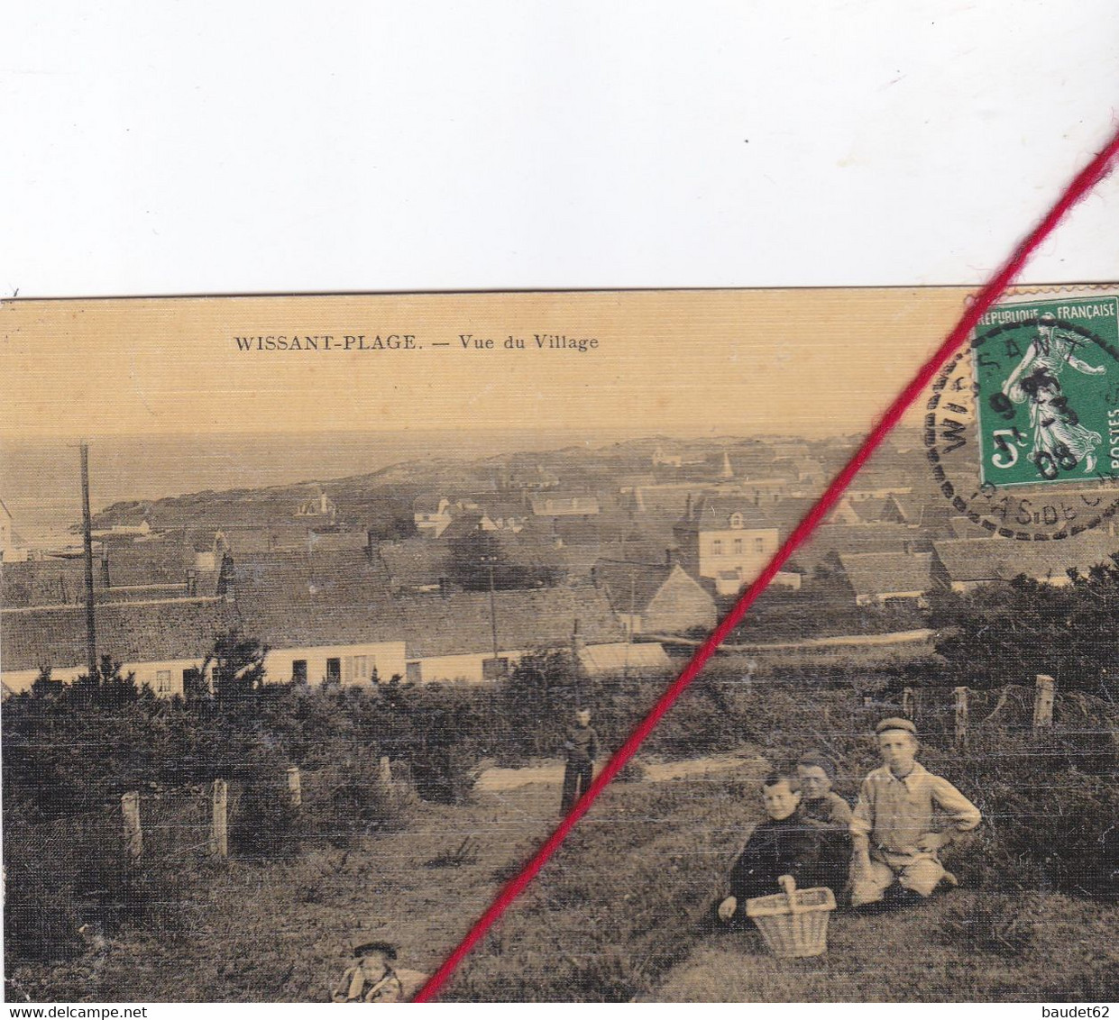 CP 62 - WISSANT   - Vue Du Village  (1 Coin Cassé) - Wissant