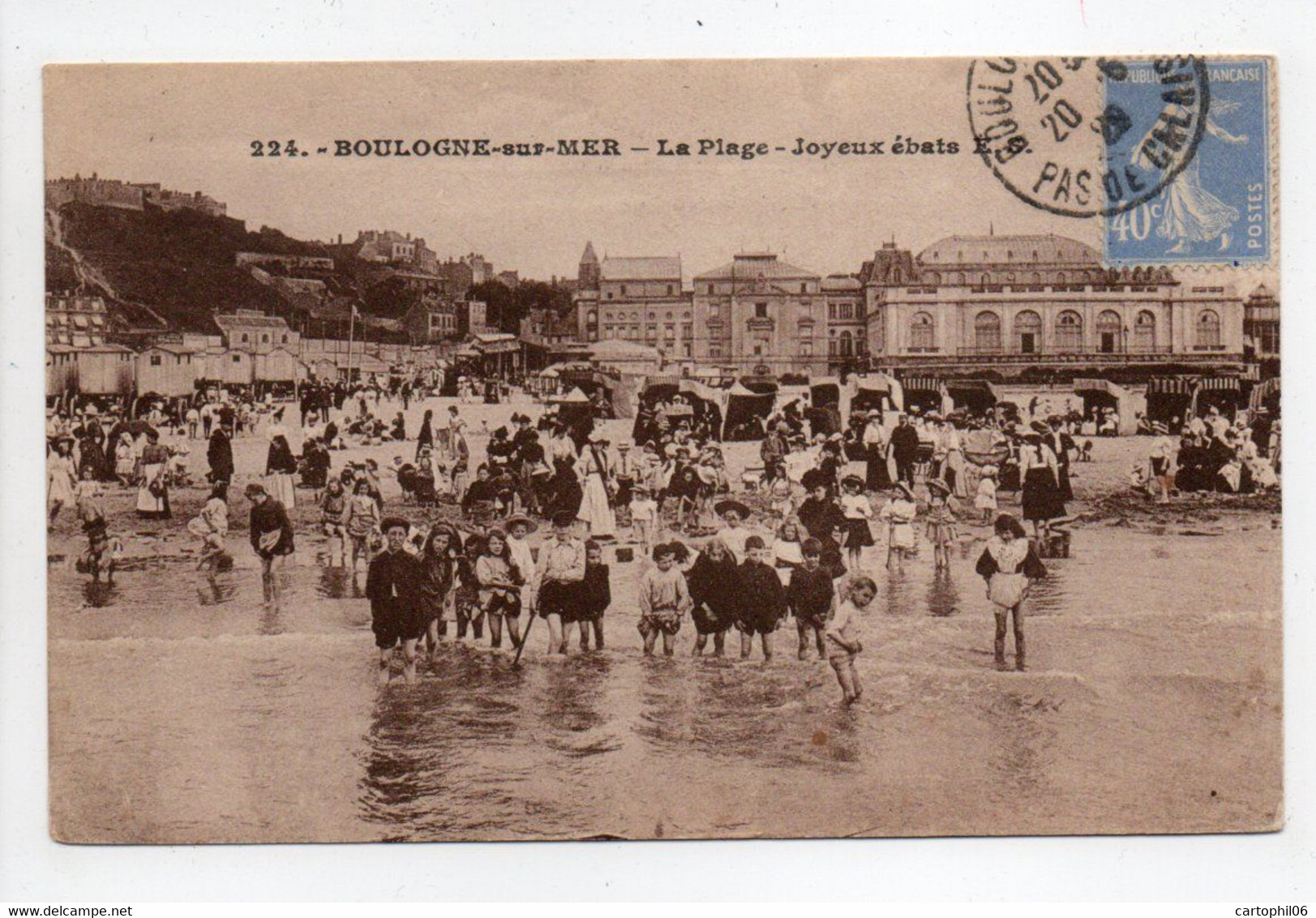 - CPA BOULOGNE-SUR-MER (62) - La Plage 1929 (belle Animation) - Edition Stevenard 224 - - Boulogne Sur Mer