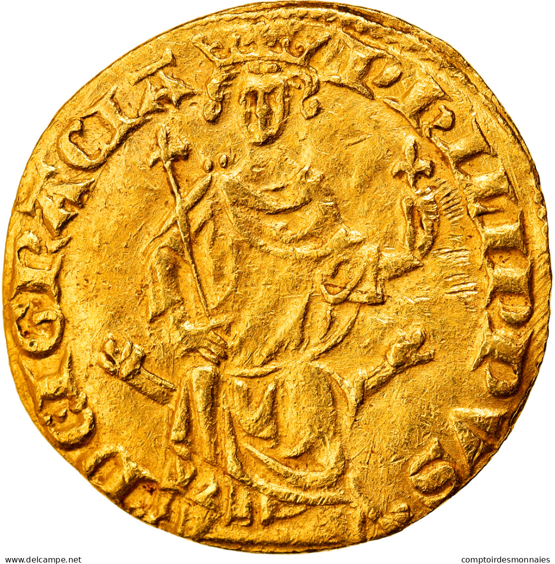 France, Philippe IV Le Bel, Petit Royal D'or, 1290, Or, TTB+, Duplessy:207 - 1285-1314 Philip IV The Fair