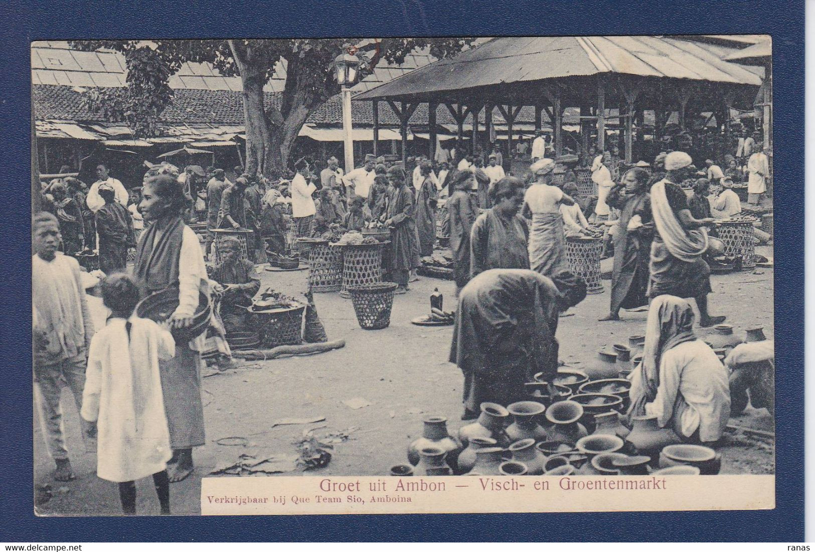 CPA Indonésie Non Circulé Dutch East Indies Inde Marché Type - Indonesien