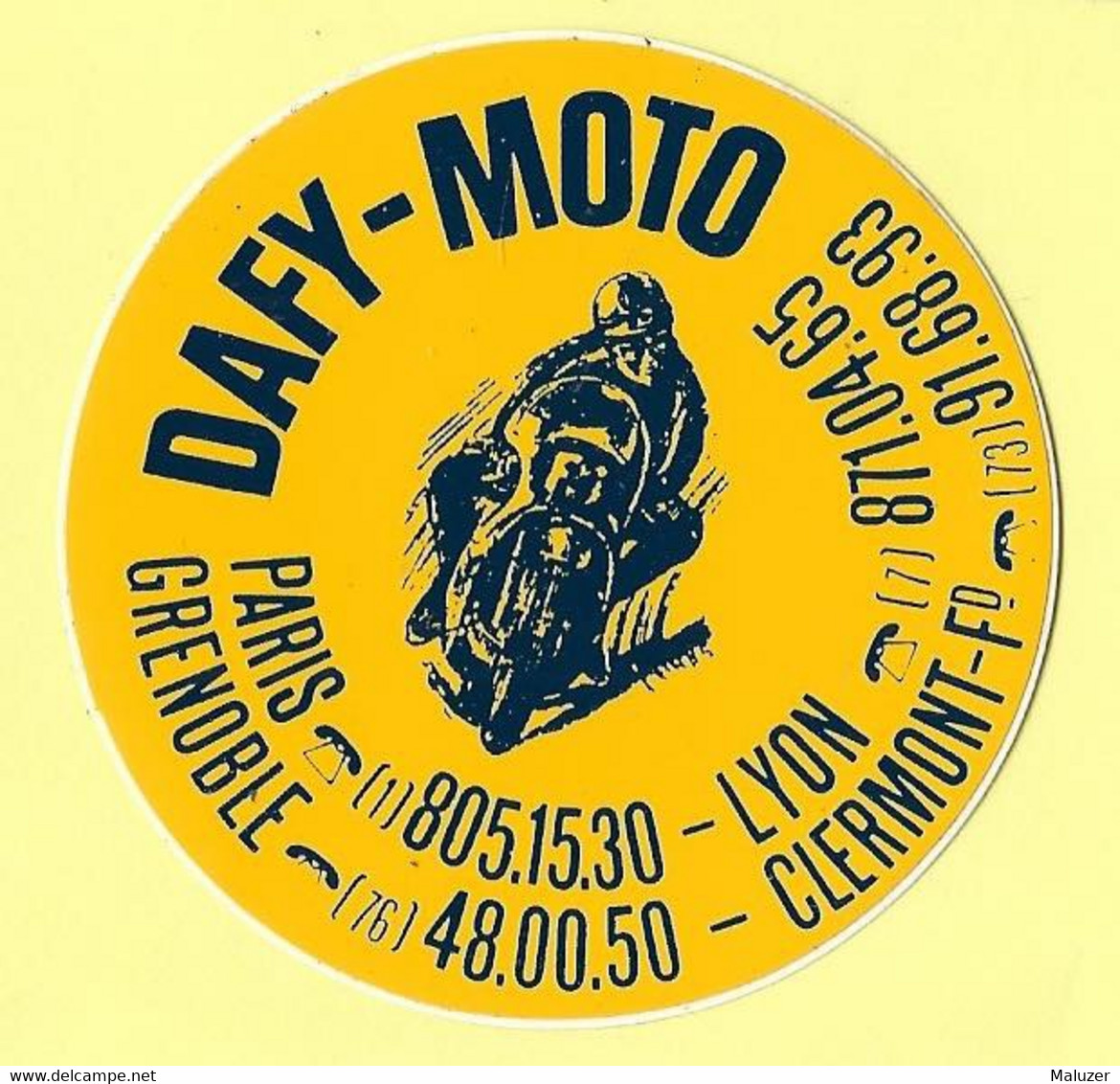 AUTOCOLLANT STICKER DAFY-MOTO - PARIS - LYON - GRENOBLE - CLERMONT-FERRAND - Stickers