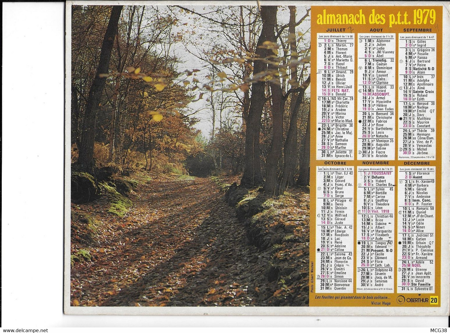 ALMANACH  PTT  1979  -  PREALPES  De  DIGNE - Tamaño Grande : 1961-70