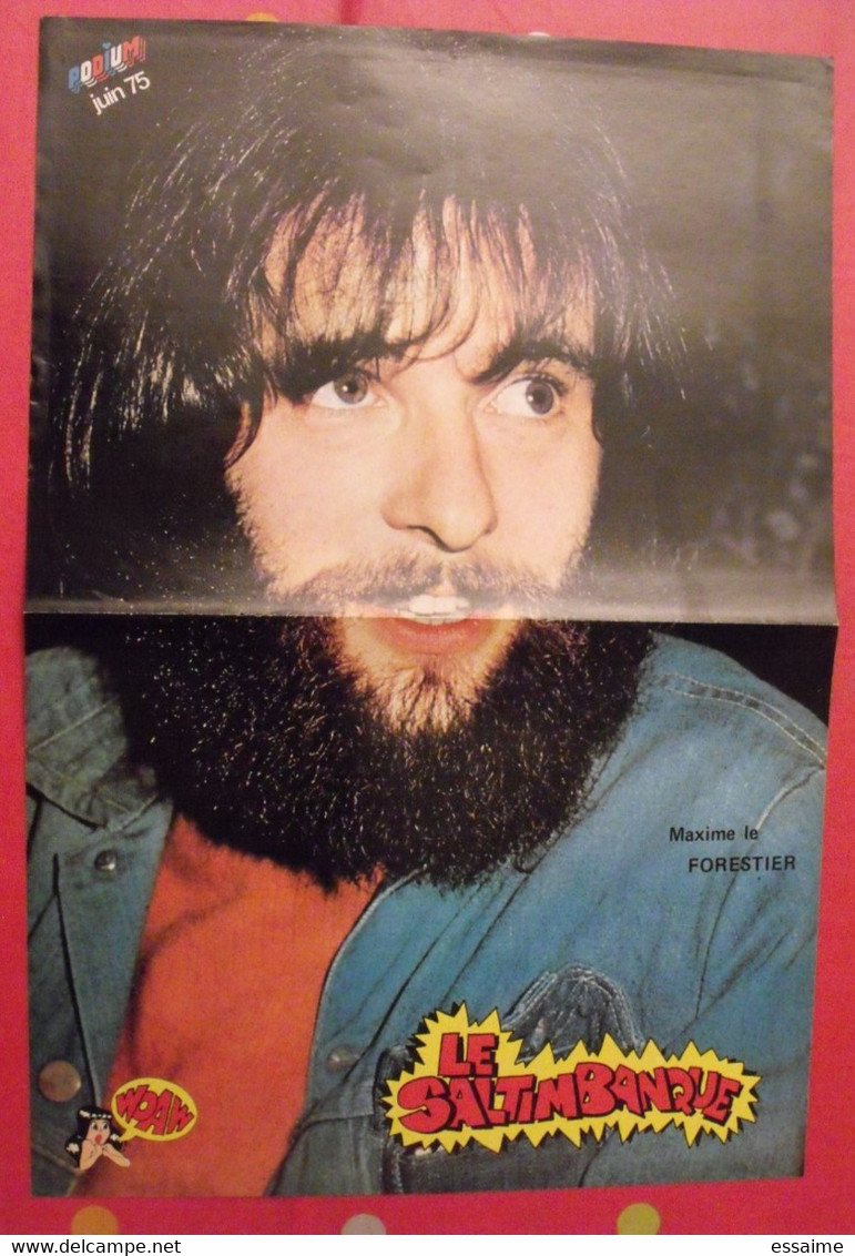 Poster De Maxime Le Forestier Et Carene Cheryl . 1975. Podium - Manifesti & Poster