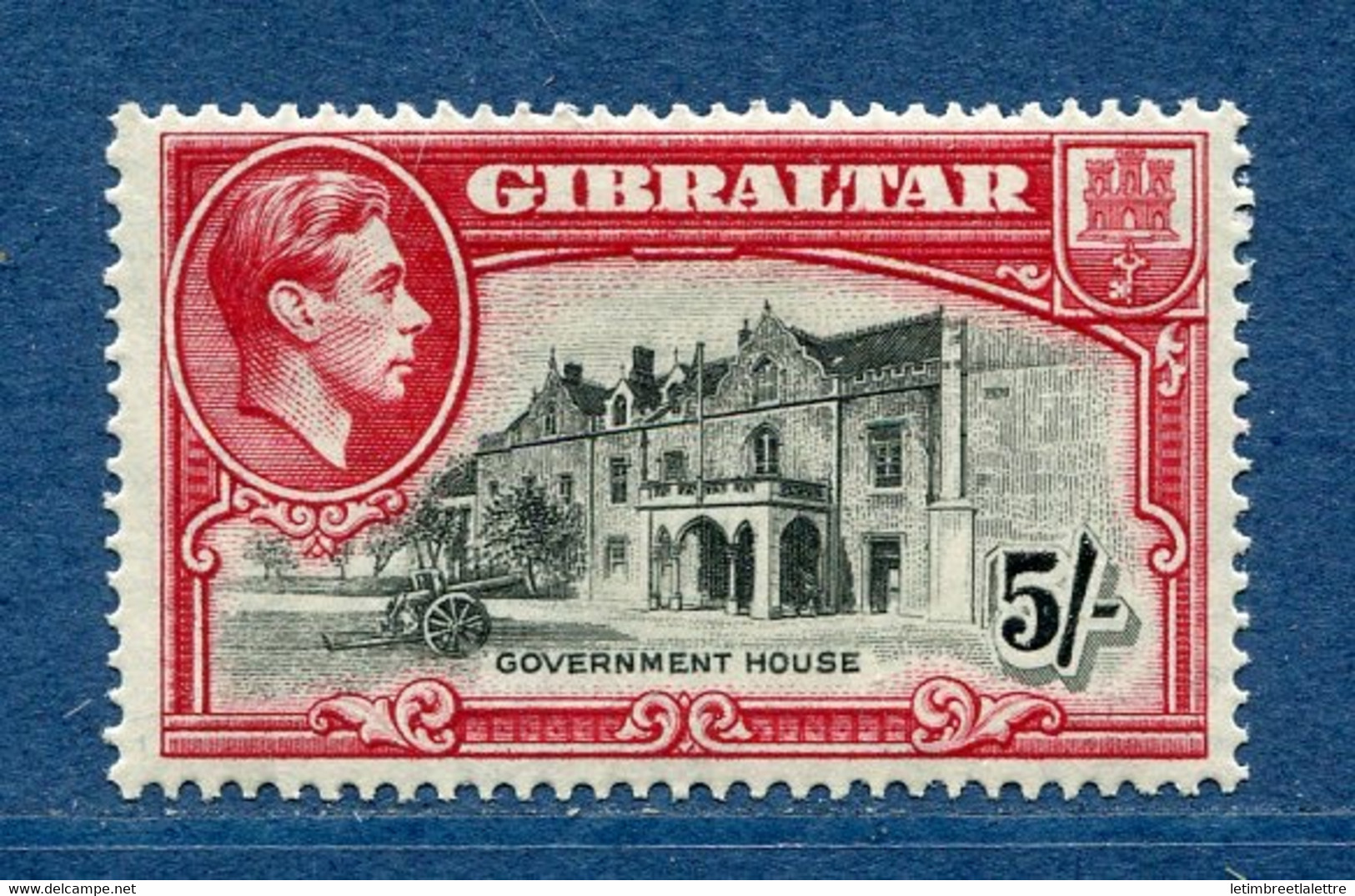 ⭐ Gibraltar - YT N° 112 AB * - Neuf Avec Charnière - Dentelé 14 - 1938 / 1947 ⭐ - Gibraltar
