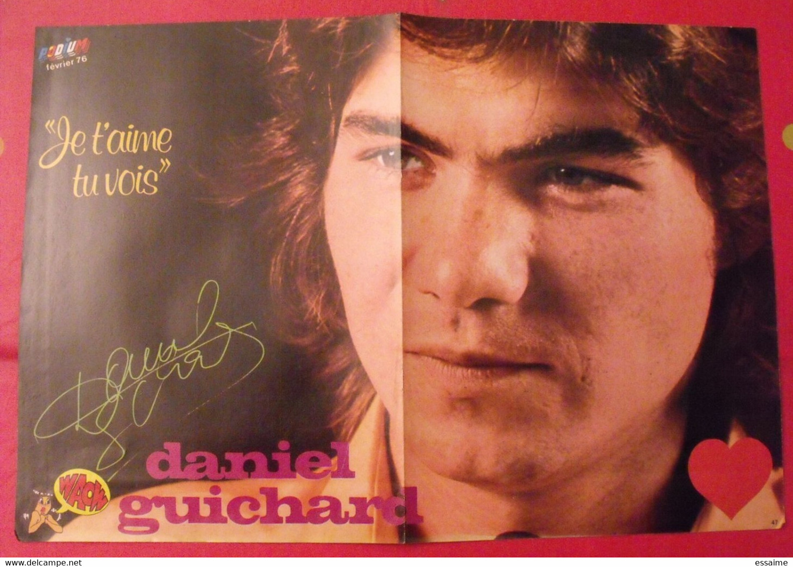 Poster De Daniel Guichard. 1976. Podium - Plakate & Poster
