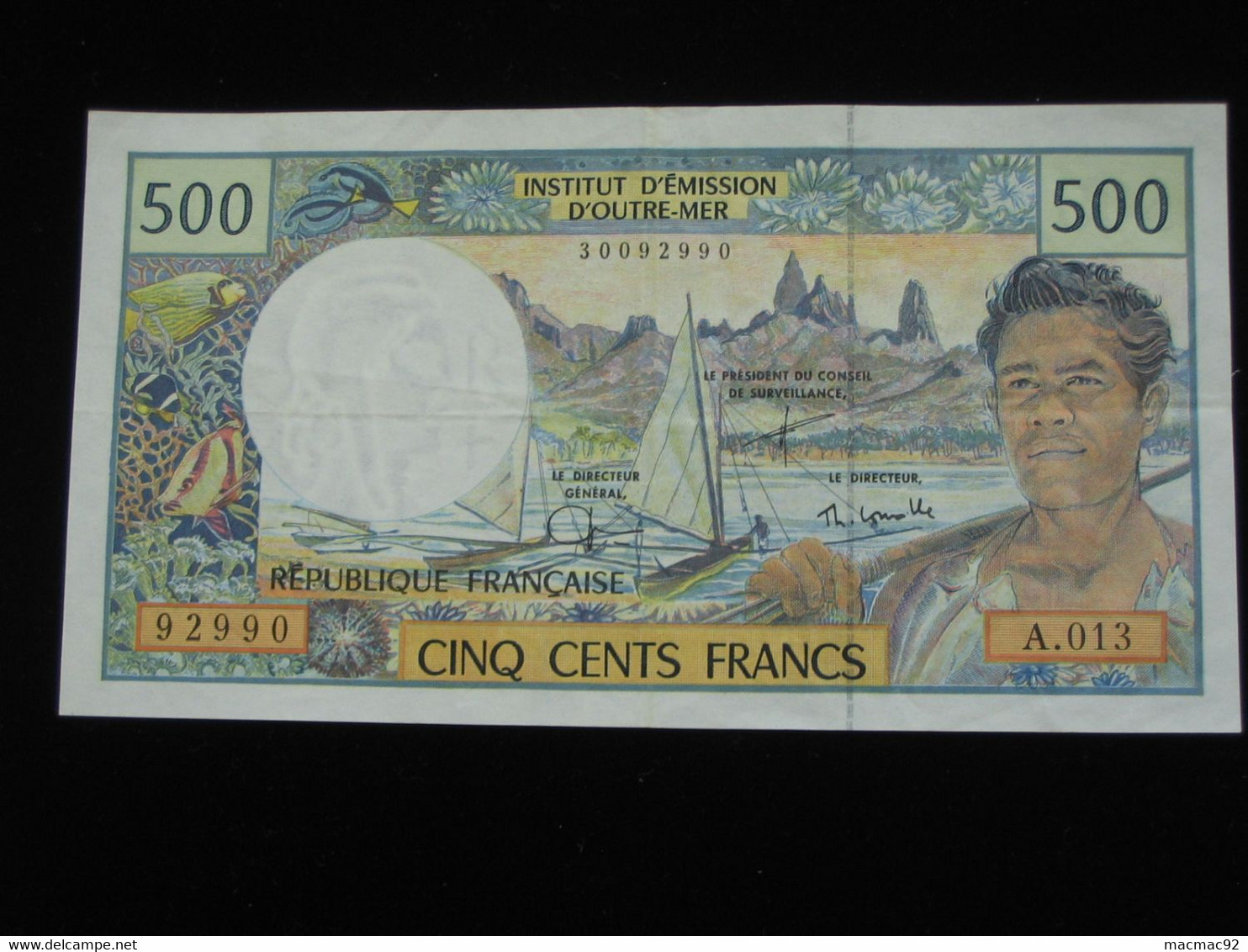 500 Francs  1992 - Institut D'émission D'Outre-mer   **** EN ACHAT IMMEDIAT **** - Territorios Francés Del Pacífico (1992-...)