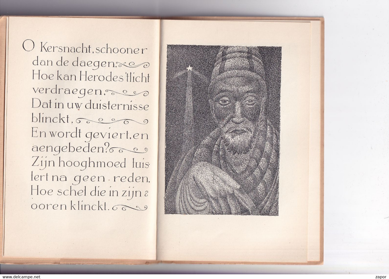 O Kerstnacht Schooner Dan De Daegen - Joost Van Den Vondel  - Illustraties Fons Montens - 1952 - Literatuur