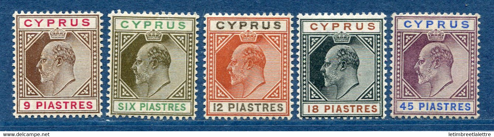 ⭐ Chypre - YT N° 29 à 33 * - Neuf Avec Charnière - 1928 ⭐ - Chipre (...-1960)