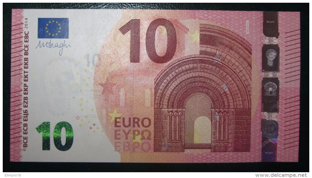 10 EURO N006C6 DRAGHI AUSTRIA SERIE NA Perfect UNC - 10 Euro