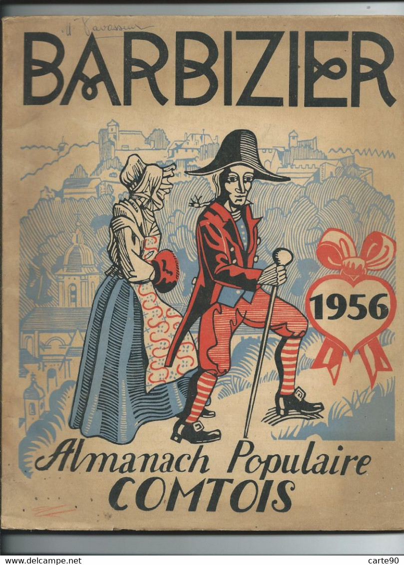 LOT 6 BARBIZIER - ALMANACH POPULAIRE COMTOIS - 1951 1954 1956 1957 1958 1963 - Franche-Comté