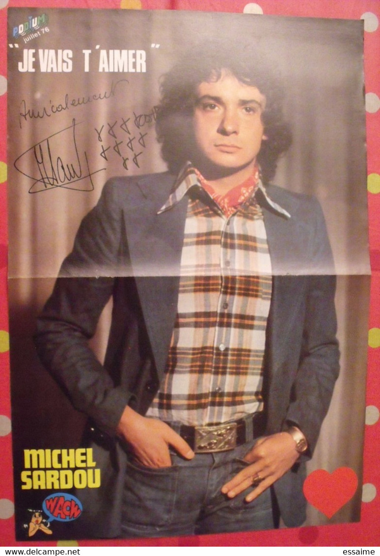 Poster Michel Sardou. 1976. Podium - Affiches & Posters