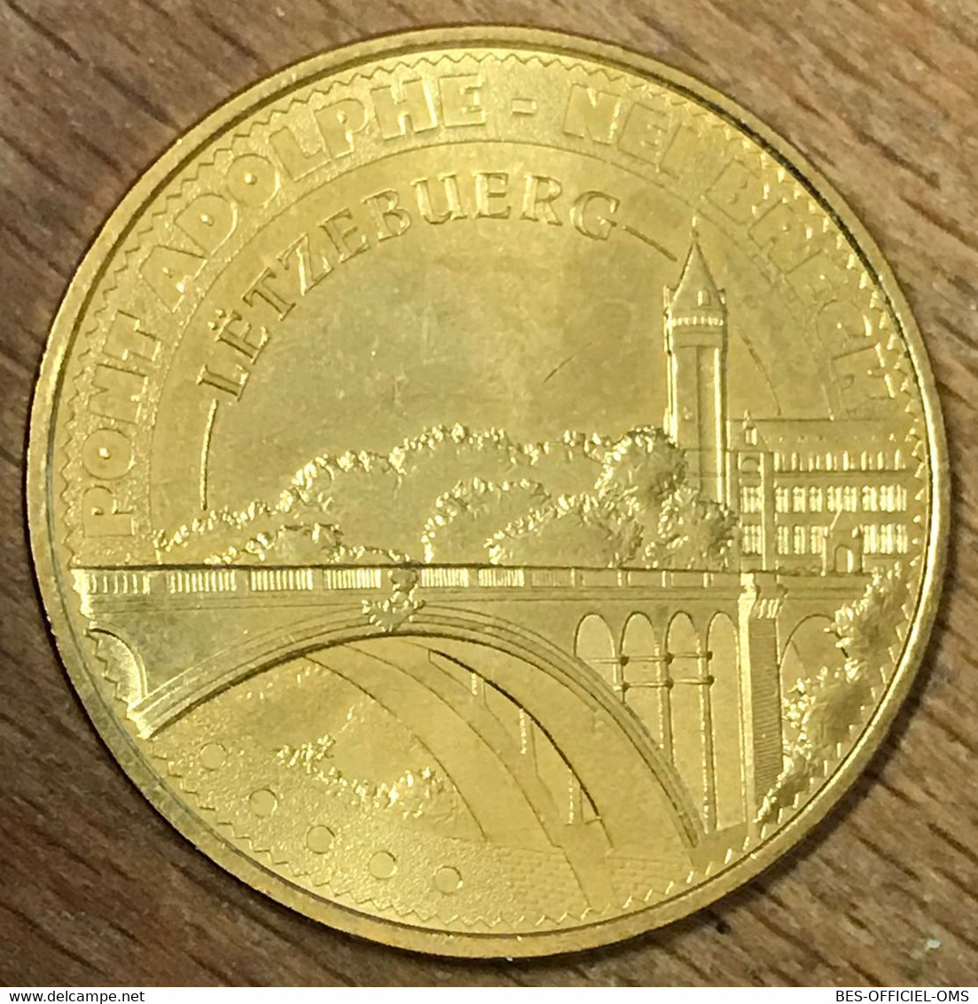 LUXEMBOURG LËTZEBUERG PONT ADOLPHE NEI BRÉCK MDP 2015 MÉDAILLE MONNAIE DE PARIS JETON TOURISTIQUE TOKENS MEDALS COINS - 2015