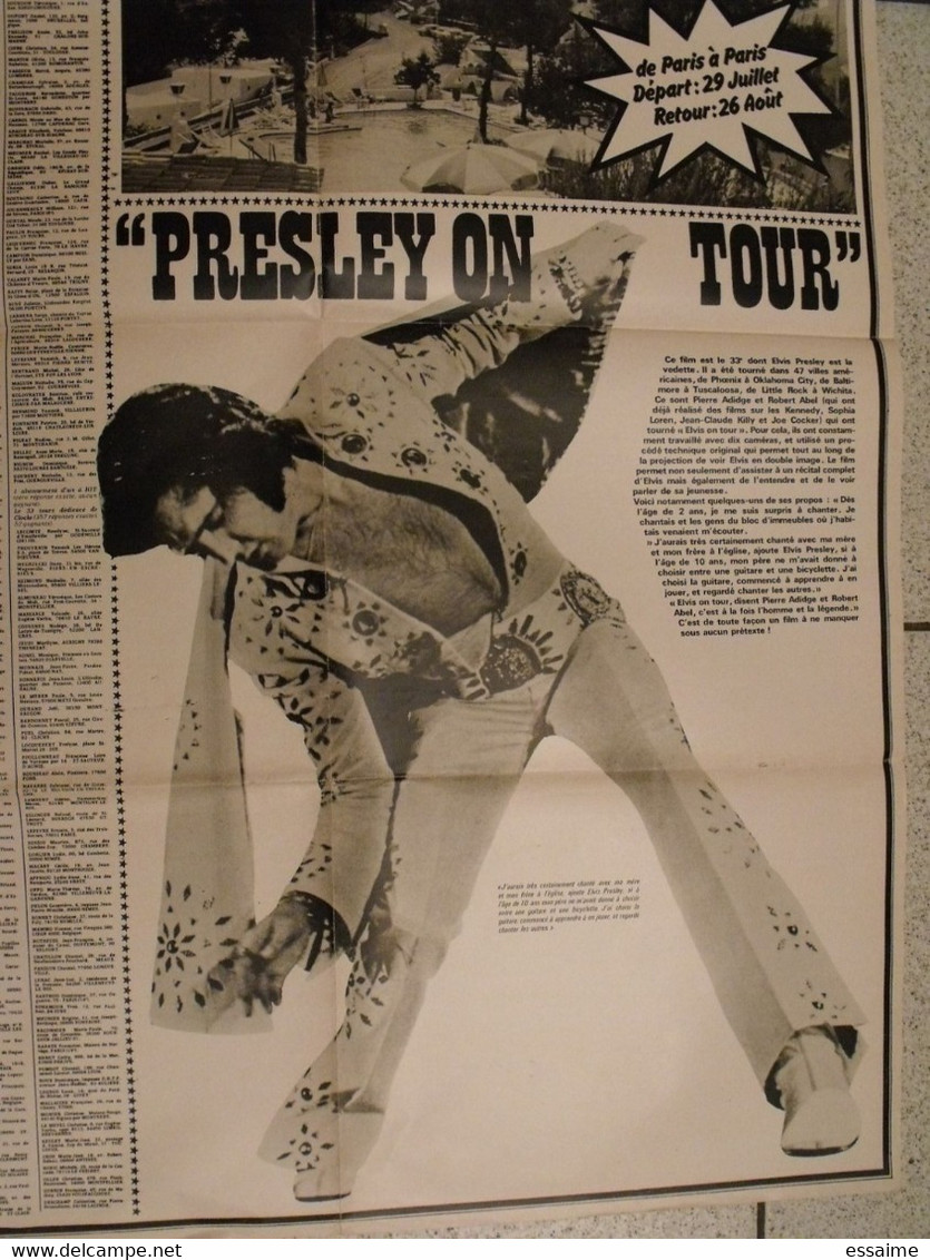 Poster Affiche Stone Et Charden. Elvis Presley Au Verso. Vers 1975.hit - Posters