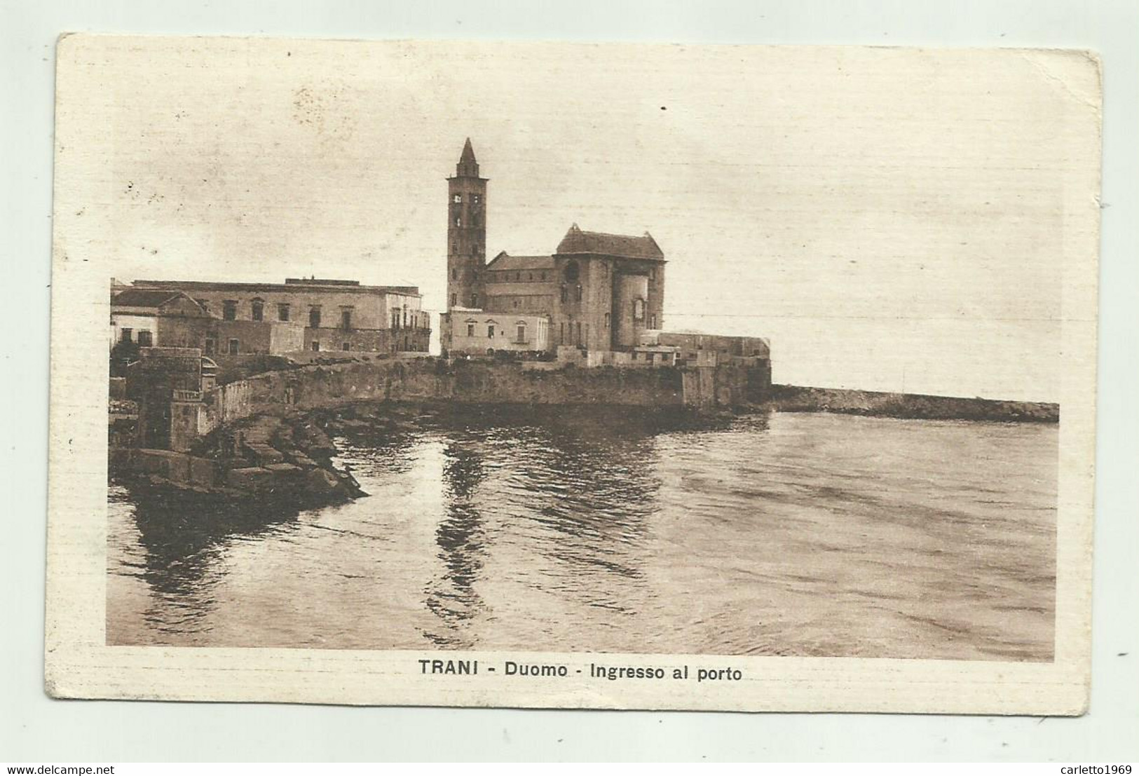 TRANI - DUOMO - INGRESSO AL PORTO  - VIAGGIATA FP - Trani