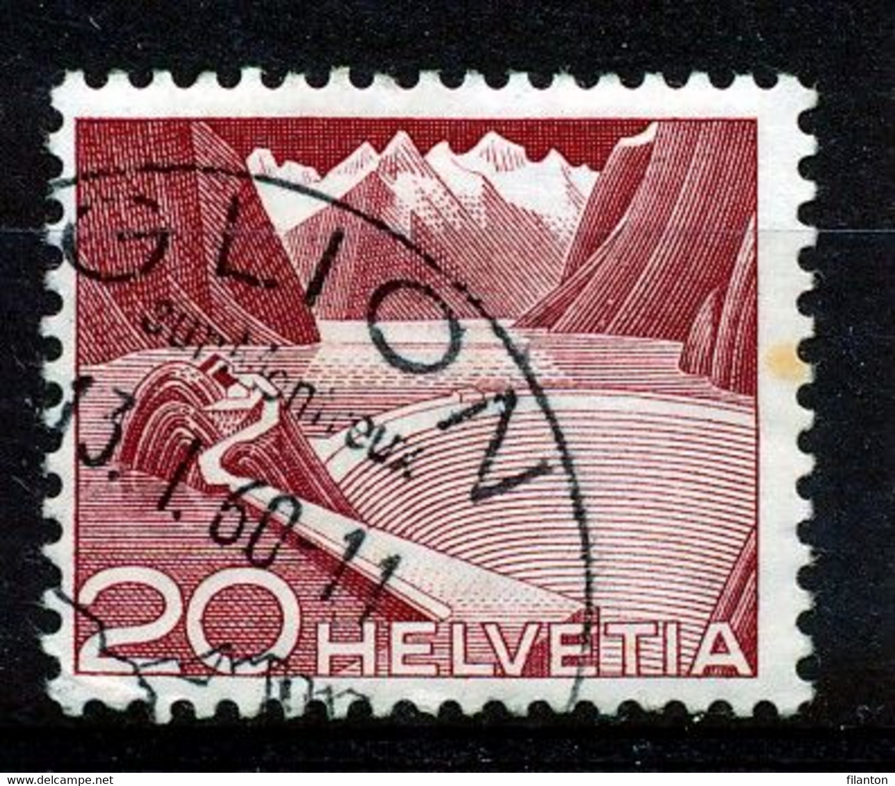 HELVETIA - Mi Nr 533 II  - "GLION" - (ref. 3117) - Otros & Sin Clasificación