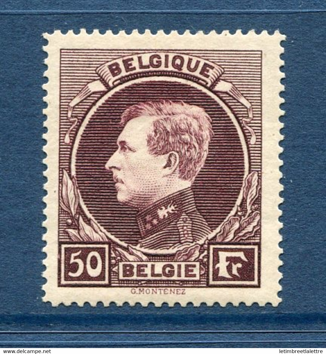 ⭐ Belgique - YT N° 291 * - Neuf Avec Charnière - 1929 / 1932 ⭐ - Nuevos