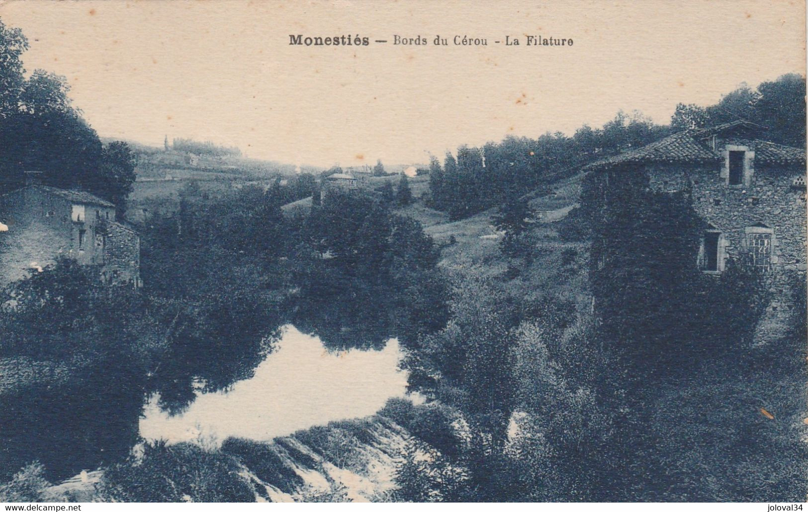 Tarn - MONESTIES - Bords Du Cérou - La Filature - Carte 2 - Monesties