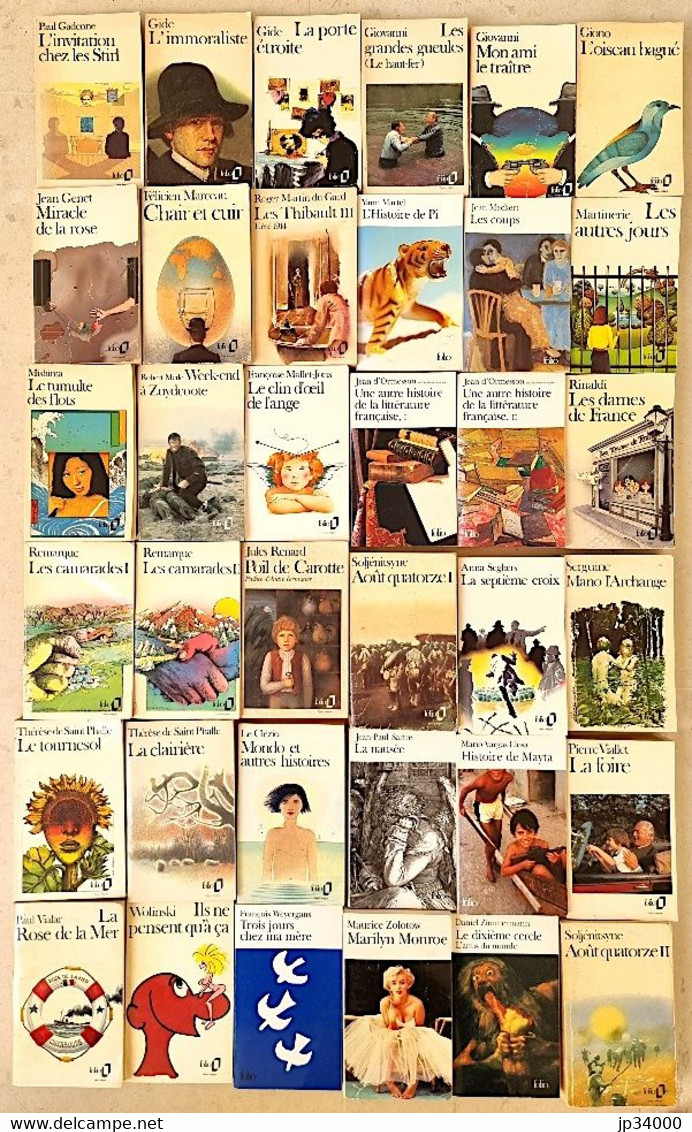 Lot 30 Livres GALLIMARD Collection FOLIO Tous Différents. (voir Les Scans) (3) - Lots De Plusieurs Livres