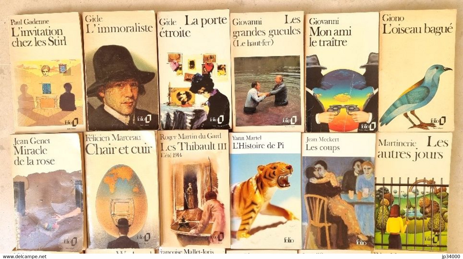 Lot 30 Livres GALLIMARD Collection FOLIO Tous Différents. (voir Les Scans) (3) - Paquete De Libros