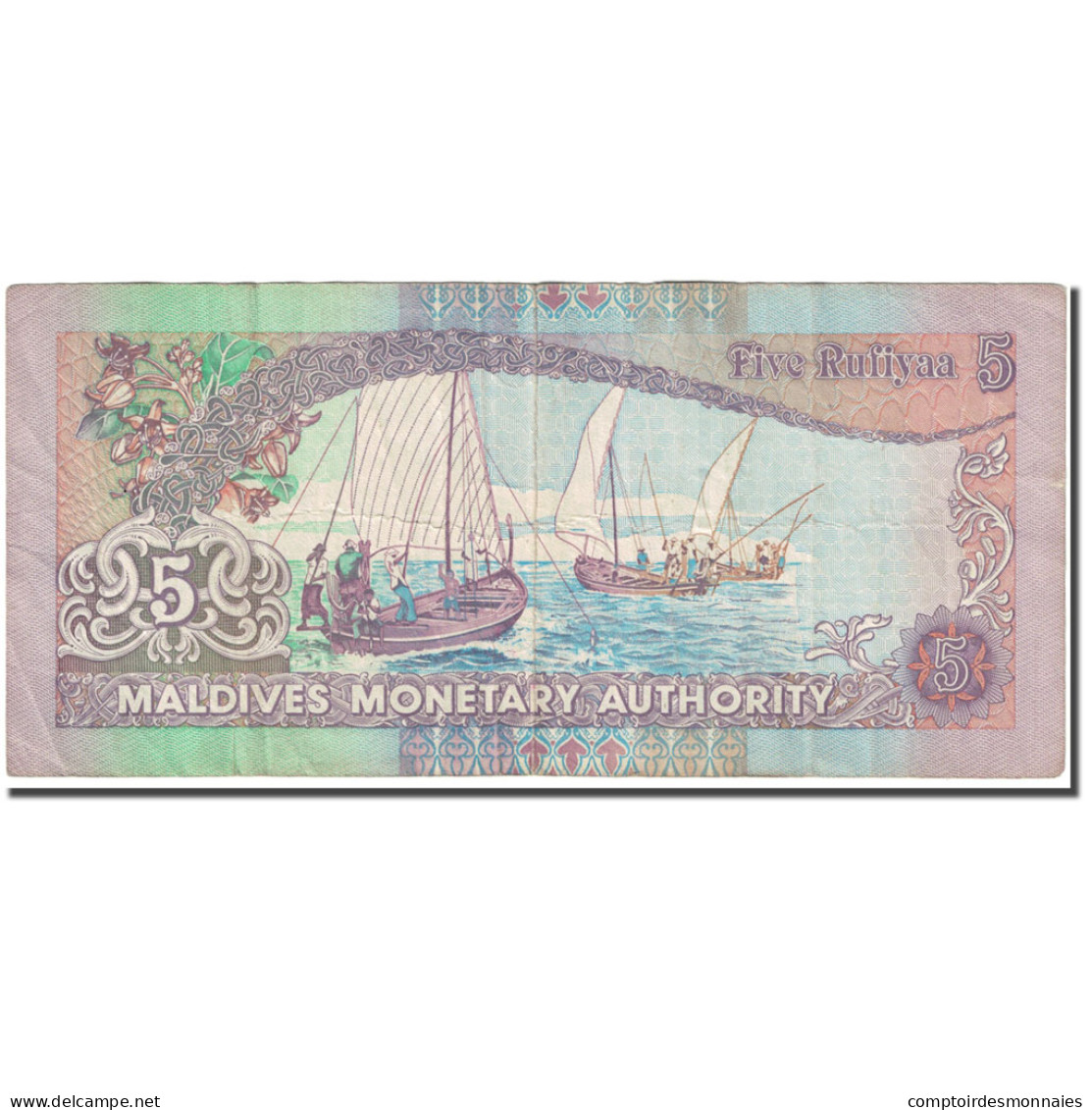 Billet, Maldives, 5 Rufiyaa, 2011, 2011-03-07, KM:18e, TB - Maldiven