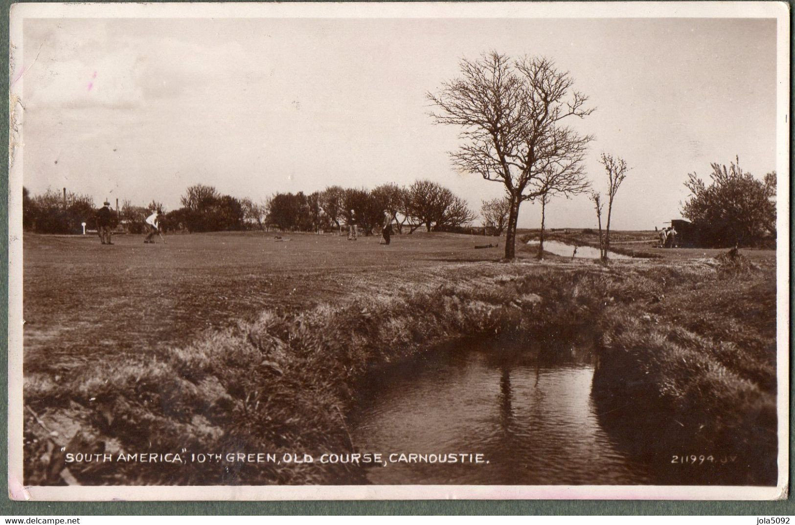 ROYAUME UNI + CARNOUSTIE - South America 10th Green Old Course - Angus