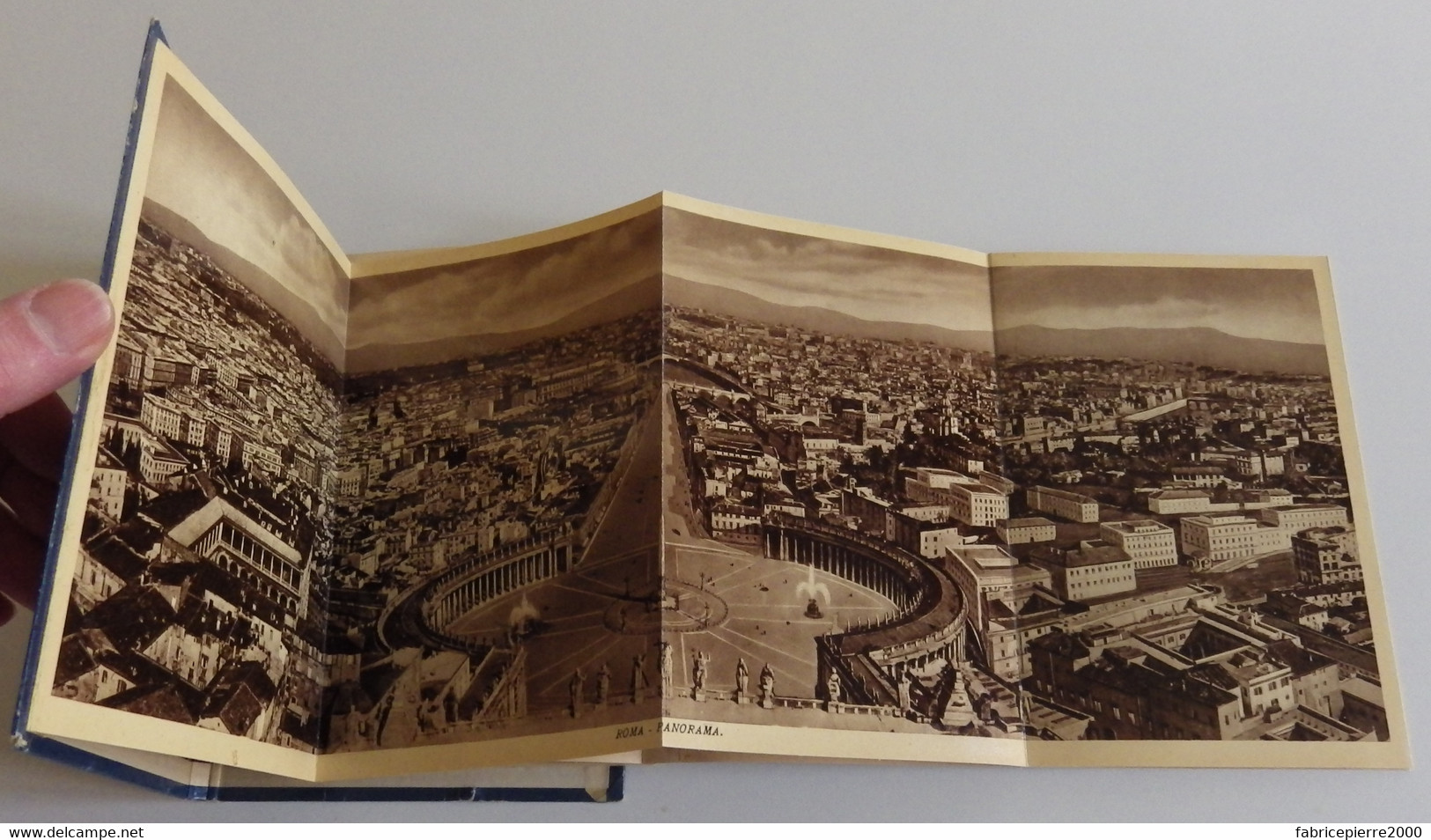 Ricordo di Roma (Souvenir de Rome) 2 albums de vues photographiques en accordéon v.1890 EXCELLENT ETAT