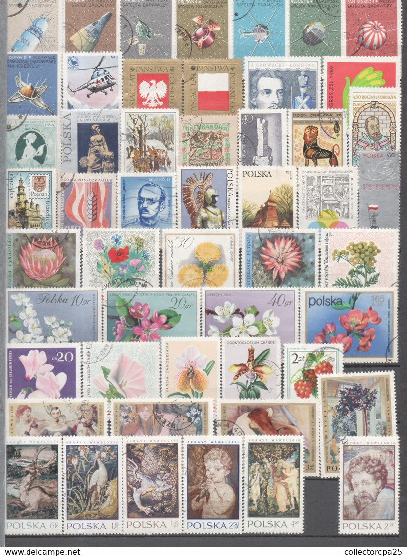 Lot De 174 Timbres De Pologne Toute époque Tous Différents Tous Les Sans Disponibles - Colecciones