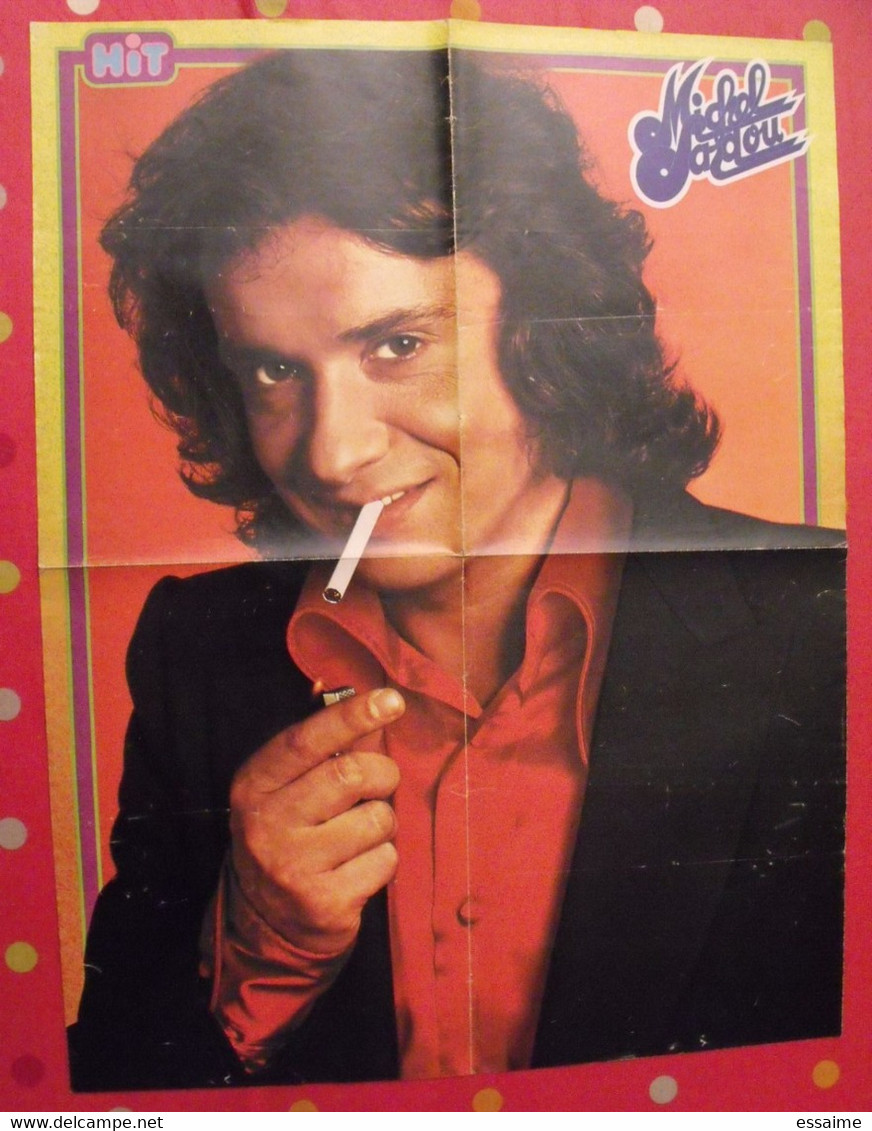 Poster Michel Sardou Et Mick Jagger.  Vers 1976.hit - Affiches & Posters