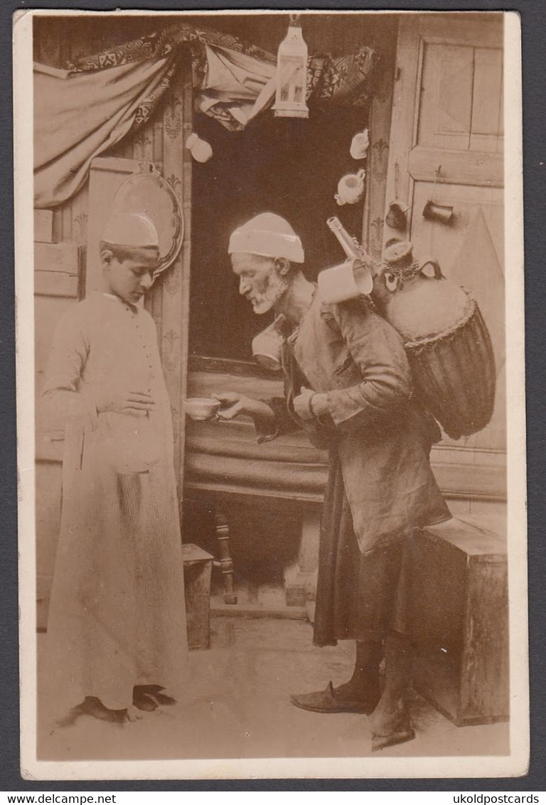 Egypt - Native Water Seller, Real Photo - Persone