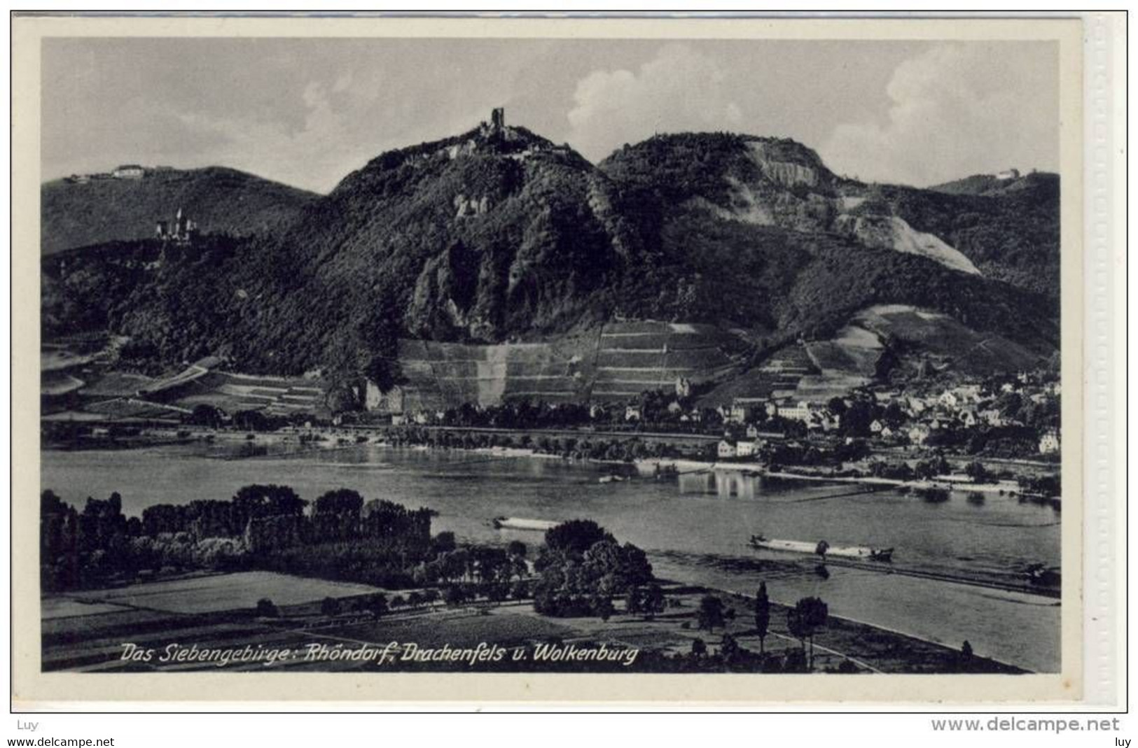 RHÖNDORF. Das Siebengebirge; Drachenfels U. Wolkenburg, Edit: Hoursch & Bechstedt - Röhndorf