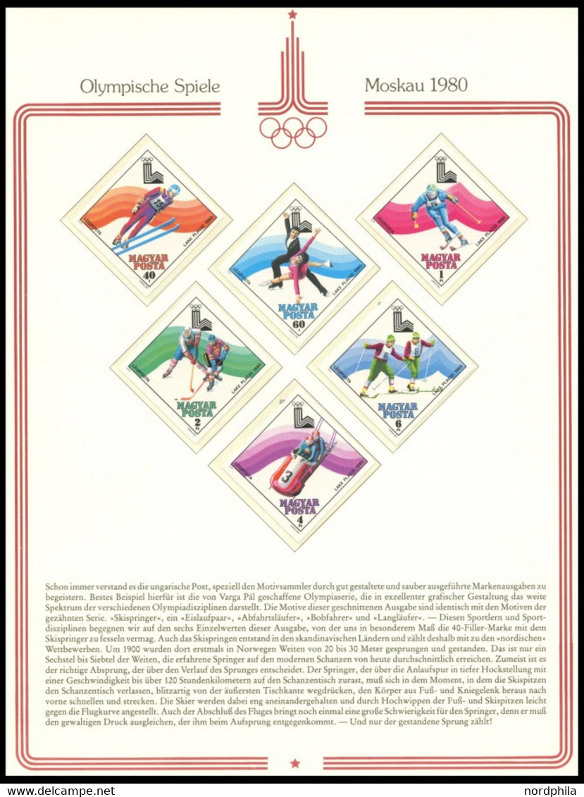 SPORT **,Brief , Olympische Spiele Moskau 1980 In 5 Roten Borek Spezialalben Mit Zahlreichen Guten Werten Und Blocks, Au - Autres & Non Classés