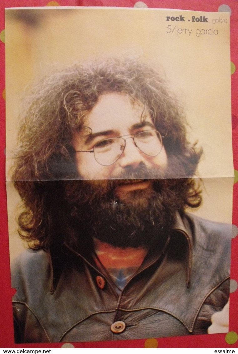 Poster Jerry Garcia. Vers 1976. Rock & Folk - Plakate & Poster