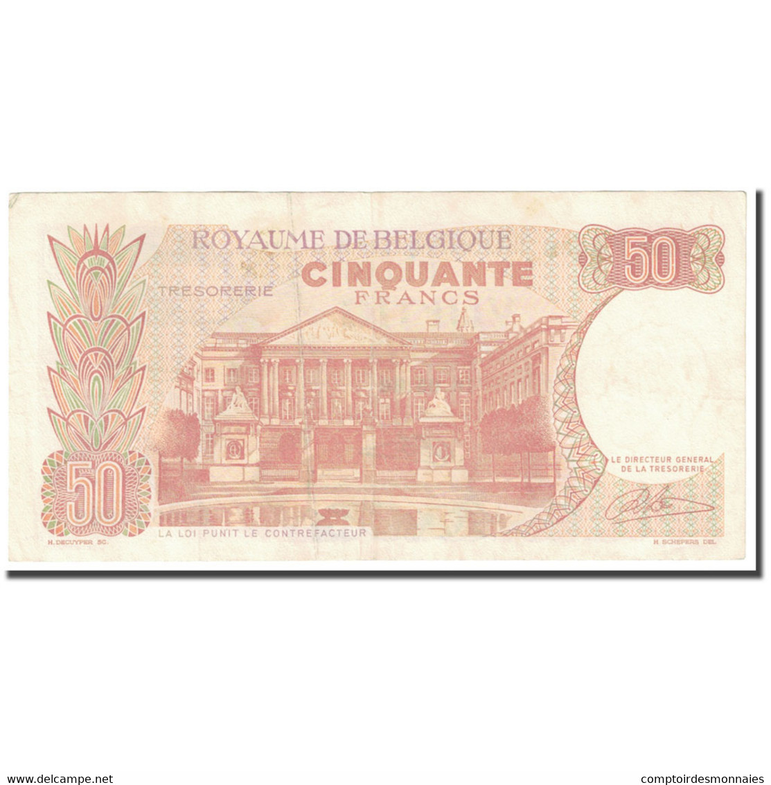 Billet, Belgique, 50 Francs, 1966, 1966-05-16, KM:139, TTB - 20 Francs