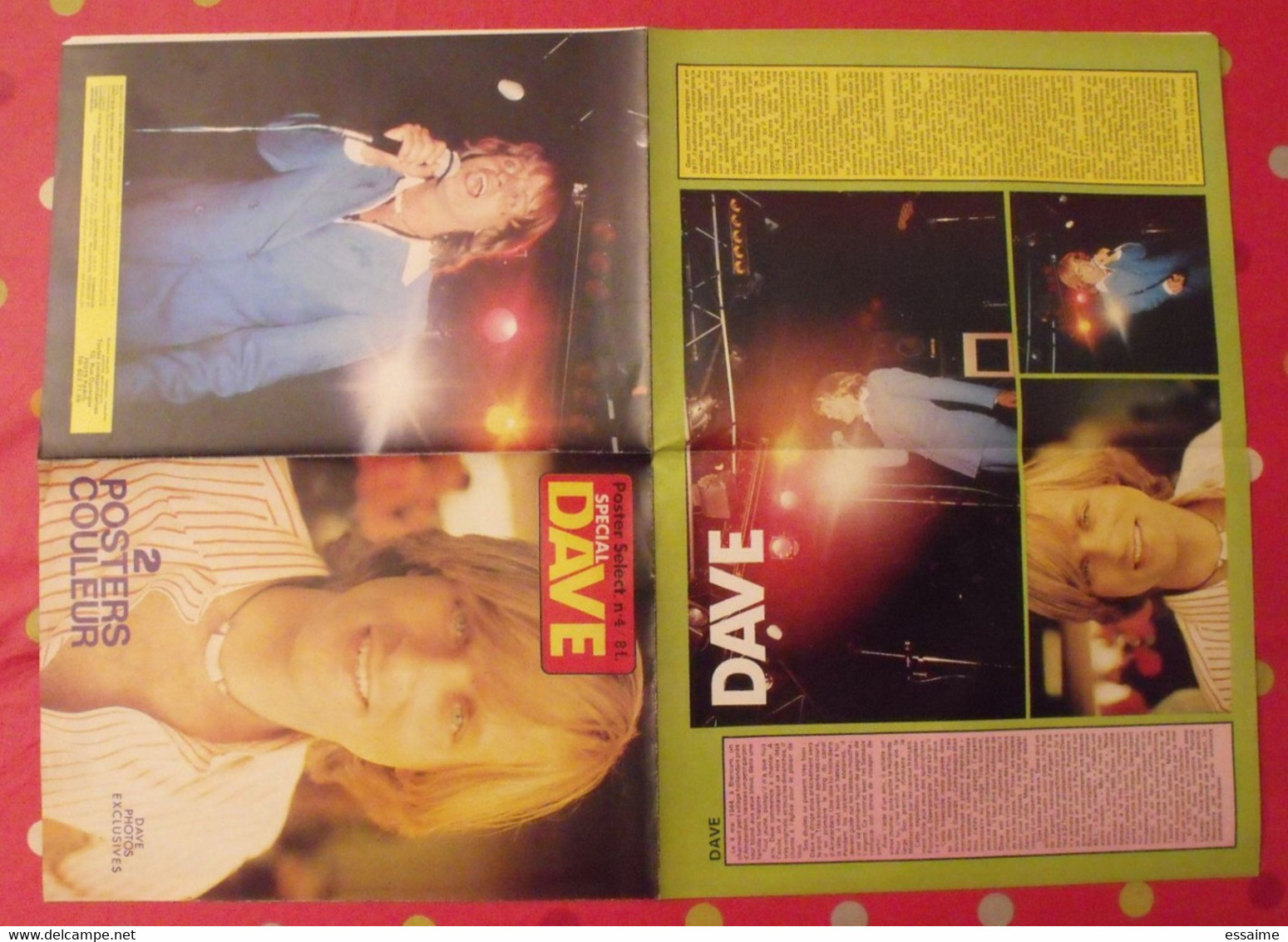 poster select n° 4 spécial Dave. vers 1975.