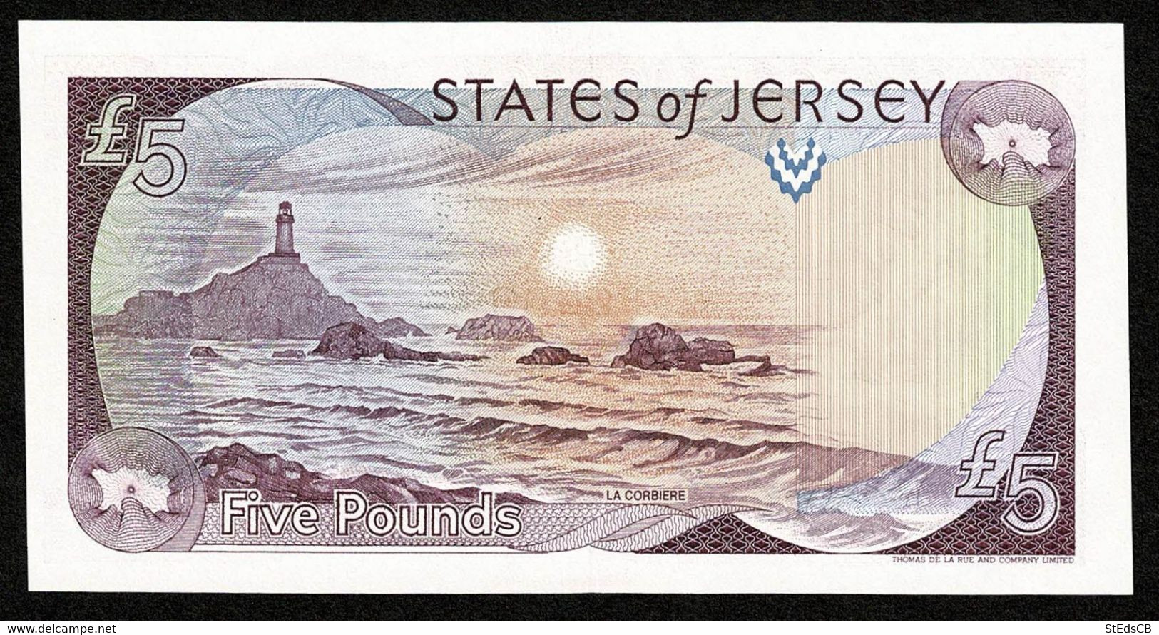 States Of Jersey * £5 * Baird * Prefix EC * P21a / JE24a * 1993 * UNC - 5 Pounds