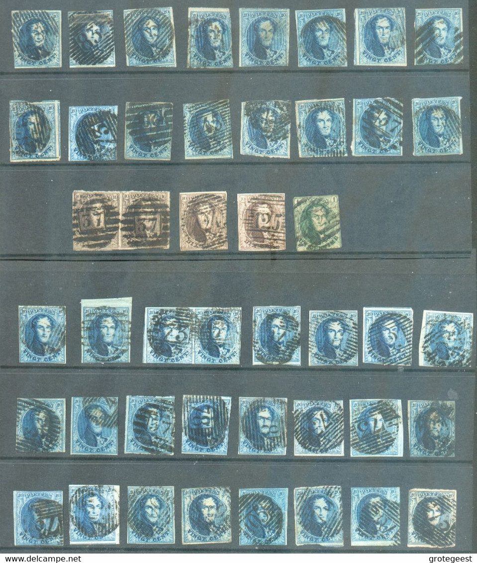 Bel Ensemble De 189 Médaillons 10 Ou 20 Centimes (principalement Non Dentelés Et Sans Filigrane (10A/11A/10/11) De Quali - 1849-1865 Médaillons (Autres)