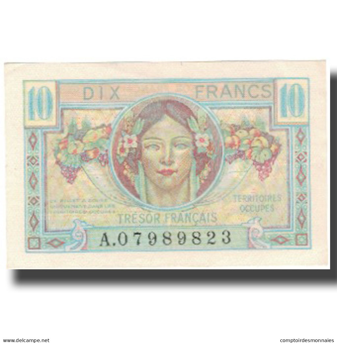 France, 10 Francs, 1947 French Treasury, 1947, 1947, SPL+, Fayette:vF 30.1 - 1947 Trésor Français