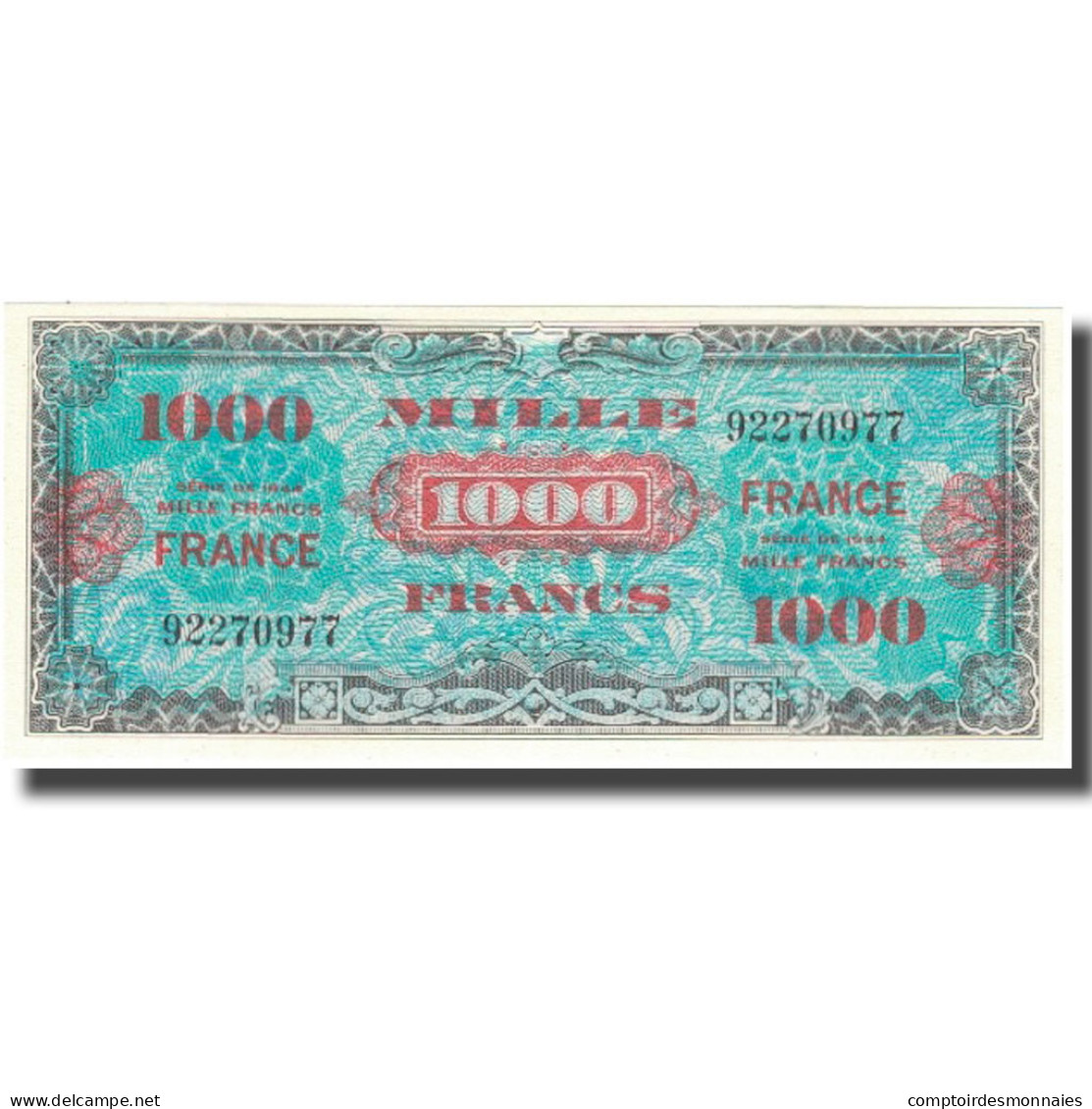 France, 1000 Francs, 1945 Verso France, 1945, 1945, SPL+, Fayette:VF 27.1 - 1945 Verso Francia