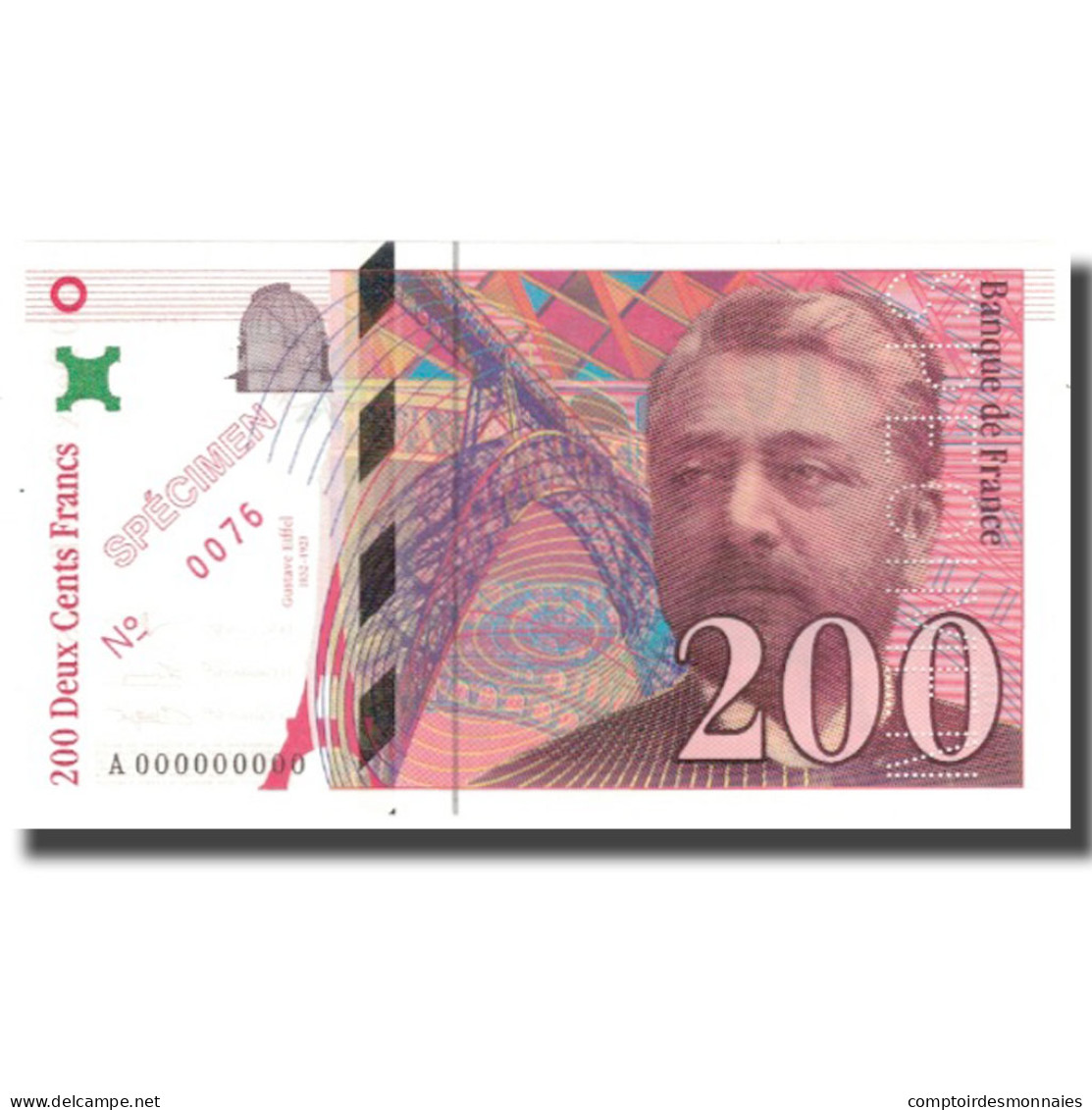 France, 200 Francs, Eiffel, 1995, 1995, Specimen, NEUF, Fayette:75.0, KM:159s - 200 F 1995-1999 ''Eiffel''