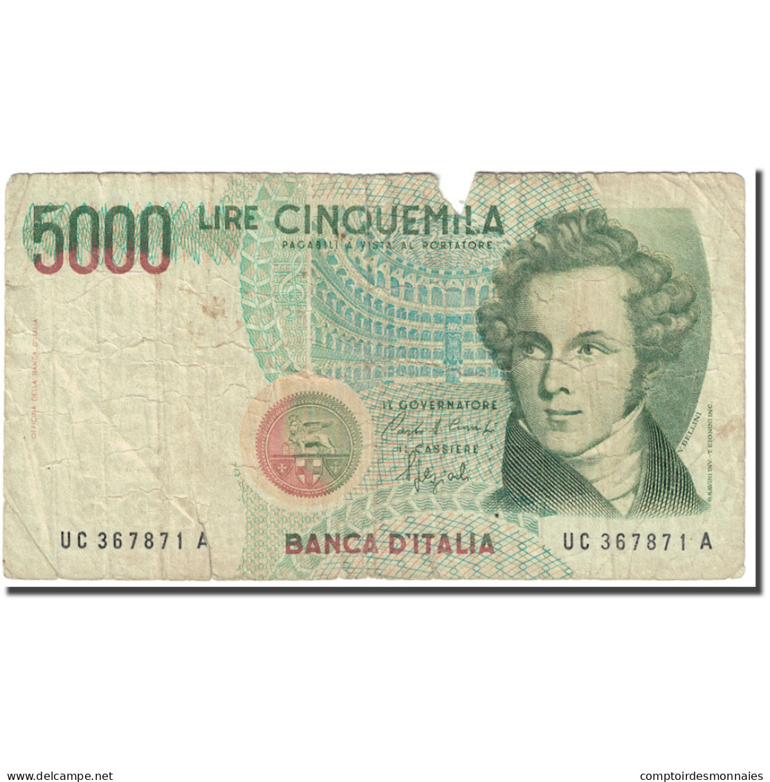 Billet, Italie, 5000 Lire, 1985, 1985-01-04, KM:111b, AB - 5.000 Lire