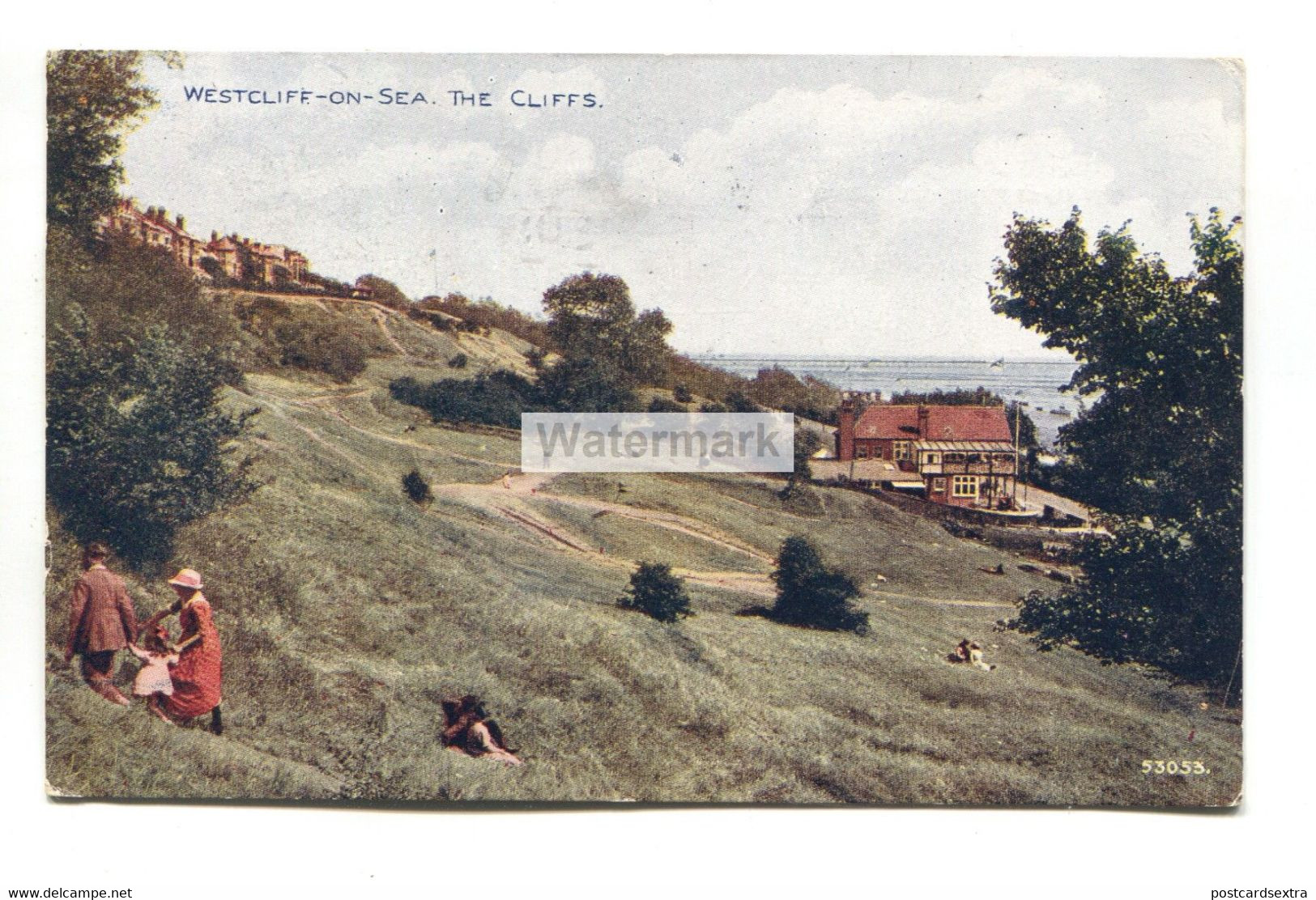 Westcliff-on-Sea - The Cliffs - 1926 Used Postcard - Southend, Westcliff & Leigh